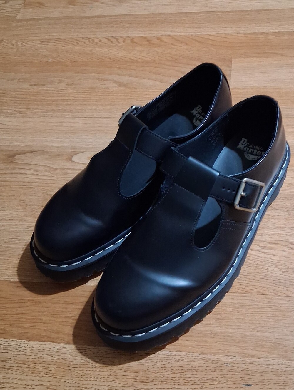 Dr. Martens Kids' Black T-Bar Casual Shoes